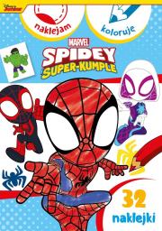 Okładka książki Naklejam i koloruję. Marvel Spidey i Super-kumple