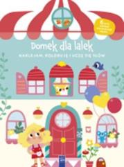 Okładka książki Naklejam, koloruję, uczę się słów. Domek dla lalek