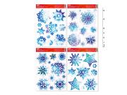 Opakowanie Naklejka BN brokat 30x42cm mix