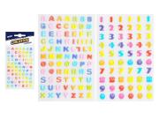 Opakowanie Naklejka litery + cyfry 80x120mm MIX