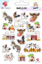 Naklejki dla dzieci Farma zwierzęta 2. Wydawca: All4Kids. Dadada.pl Opakowanie Naklejki dla dzieci Farma zwierzęta 2