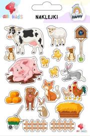 Naklejki dla dzieci Farma zwierzęta. Wydawca: All4Kids. Dadada.pl Opakowanie Naklejki dla dzieci Farma zwierzęta