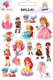Naklejki dla dzieci Księżniczki i królewny. Wydawca: All4Kids. Dadada.pl Opakowanie Naklejki dla dzieci Księżniczki i królewny