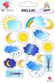 Naklejki dla dzieci Pogoda. Wydawca: All4Kids. Dadada.pl Opakowanie Naklejki dla dzieci Pogoda