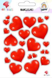 Naklejki dla dzieci Serca. Wydawca: All4Kids. Dadada.pl Opakowanie Naklejki dla dzieci Serca