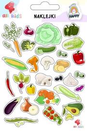 Naklejki dla dzieci Warzywa. Wydawca: All4Kids. Dadada.pl Opakowanie Naklejki dla dzieci Warzywa