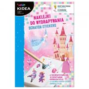 Opakowanie Naklejki do wydrapywania Magiczny Świat KIDEA