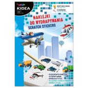 Opakowanie Naklejki do wydrapywania Pojazdy KIDEA