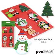 Opakowanie Naklejki drewniane Boże Narodzenie