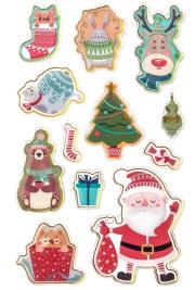 Opakowanie Naklejki epoksydowe 3S święta 12szt