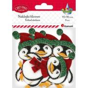 Opakowanie Naklejki filcowe 3D pingwiny 6szt