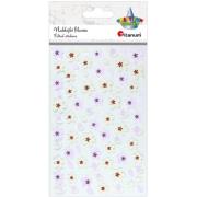 Opakowanie Naklejki filcowe kwiaty biało-czerwone mix 75szt.