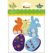 Opakowanie Naklejki filcowe zajączki 12szt.