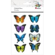 Opakowanie Naklejki foliowe 3D motyle mix 8szt.