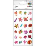 Opakowanie Naklejki foliowe kwiaty 24szt.