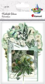 Opakowanie Naklejki foliowe Kwiaty białe 30szt