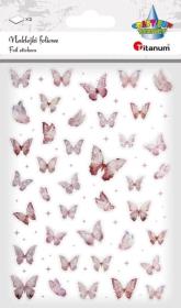 Opakowanie Naklejki foliowe Motyle różowe i holograficzne