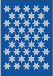 Opakowanie Naklejki Gwiazdki złote