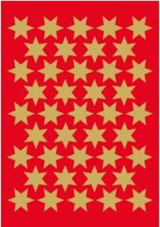 Opakowanie Naklejki Gwiazdki złote