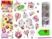 Opakowanie Naklejki haft diamentowy jednorożce i słodycze