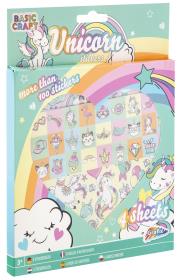 Opakowanie Naklejki jednorożec 4 arkusze