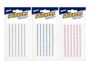 Opakowanie Naklejki kamyki 3mm mix kolorów 1102