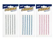 Opakowanie Naklejki kamyki 5mm mix kolorów 1101