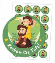 Opakowanie Naklejki kocham Cię tato!