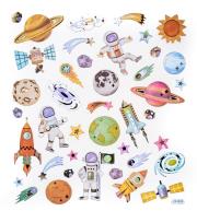 Opakowanie Naklejki kosmos 42szt