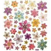 Opakowanie Naklejki kwiaty 46szt