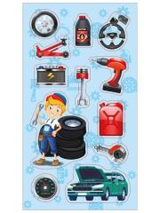 Naklejki Mechanik samochodowy. Wydawca: Ranok-Creative. Dadada.pl Opakowanie Naklejki Mechanik samochodowy