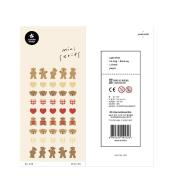 Opakowanie Naklejki Mini Pluszowy Miś