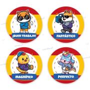 Opakowanie Naklejki motywacyjne - Język hisz. Zwierzątka 48sz