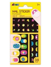 Naklejki na paznokcie - Ciastka fluorescencyjne. Wydawca: AVENIR. Dadada.pl Opakowanie Naklejki na paznokcie - Ciastka fluorescencyjne