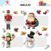 Naklejki na prezenty Boże Narodzenie 6. Wydawca: All4Kids. Dadada.pl Opakowanie Naklejki na prezenty Boże Narodzenie 6