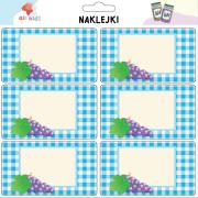 Naklejki na przetwory Owoce. Wydawca: All4Kids. Dadada.pl Opakowanie Naklejki na przetwory Owoce