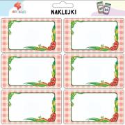 Naklejki na przetwory Warzywa. Wydawca: All4Kids. Dadada.pl Opakowanie Naklejki na przetwory Warzywa