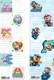 Opakowanie Naklejki na zeszyt Psi Patrol (25szt)