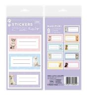 Opakowanie Naklejki na zeszyty 9szt Puppy Sign