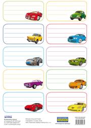 Opakowanie Naklejki na zeszyty. Auta