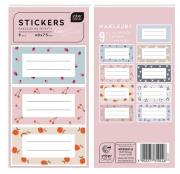 Opakowanie Naklejki na zeszyty Cute Girl 9szt.