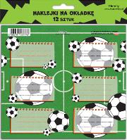 Naklejki na zeszyty - Piłka (12szt). Wydawca: Henry. Dadada.pl Opakowanie Naklejki na zeszyty - Piłka (12szt)
