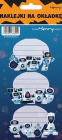 Opakowanie Naklejki na zeszyty - Roboty (12szt)