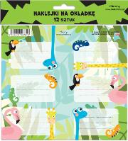 Naklejki na zeszyty - Żyrafa (12szt). Wydawca: Henry. Dadada.pl Opakowanie Naklejki na zeszyty - Żyrafa (12szt)