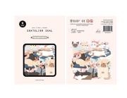 Opakowanie Naklejki ozdobne Duże Kotki 4 ark.