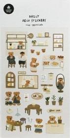 Opakowanie Naklejki ozdobne Misiowa Kawiarnia