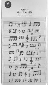 Opakowanie Naklejki ozdobne Muzyka Nuty