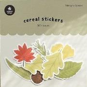 Opakowanie Naklejki ozdobne papierowe Liście