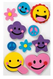 Opakowanie Naklejki papierowe 3D - Emotikony