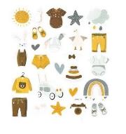 Opakowanie Naklejki papierowe - Baby Boy 25szt